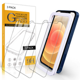 Migeec [3 Pack] Screen Protector Compatible with iPhone 12/12 Pro 6.1 Protective Film Anti-scratch, Anti-oil, Anti-bubbles, Cover-friendly