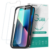 Migeec [3 Pack Screen Protectors Tempered Glass For iPhone 13 / iPhone 13 Pro Protective Film Anti-Scratch, Anti-Oil, Anti-Bubbles