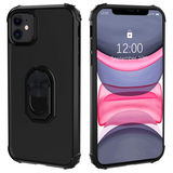 Migeec Designed for iPhone 11 Case,Protective Drop Test Bumper Case [Kickstand] [Clear] Compatible with iPhone 11 6.1 inch - Black