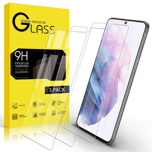 Migeec[3 Pack] Screen Protectors for Samsung Galaxy Samsung Galaxy S21+ Plus 6.7", Tempered Glass with 9H-Hardness, Protective Film[Alignment Frame][Anti-Scratch]
