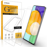 Migeec[3 Pack] Screen Protectors for Samsung Galaxy A52, Tempered Glass with 9H-Hardness, Protective Film[Anti-Scratch][No Bubbles][Case Friendly]