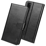 Migeec Case for Samsung Galaxy S20 PU Leather Wallet Phone Case With Card Holder and Pocket, Black
