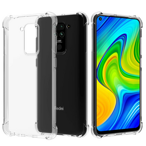 Migeec For Xiaomi Redmi Note 9 Case - Crystal Clear Hybrid Material Covers Air Cushion Gel Bumper Technology Full Protection Phone cases for Xiaomi Redmi Note 9