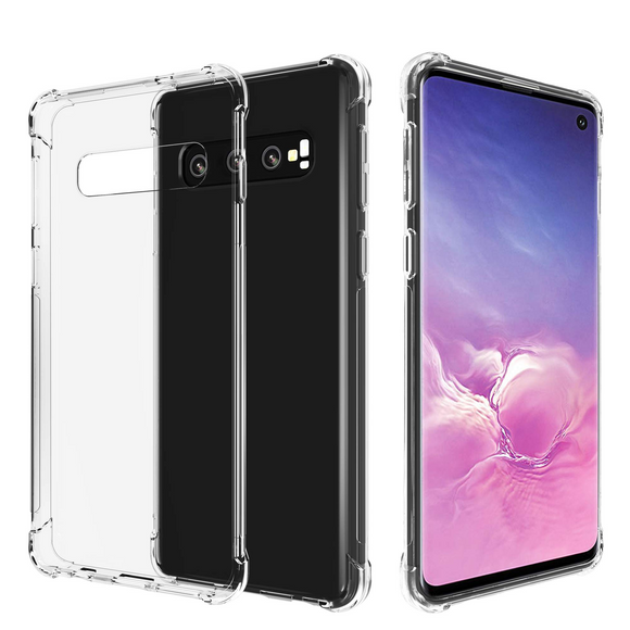 Migeec For Samsung Galaxy S10 Case - Crystal Clear Hybrid Material Covers Air Cushion Gel Bumper Technology Full Protection Phone cases for Samsung S10