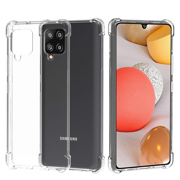 Migeec For Samsung Galaxy A42 5G Case - Crystal Clear Hybrid Material Covers Air Cushion Gel Bumper Technology Full Protection Phone cases for Samsung Galaxy A42 5G