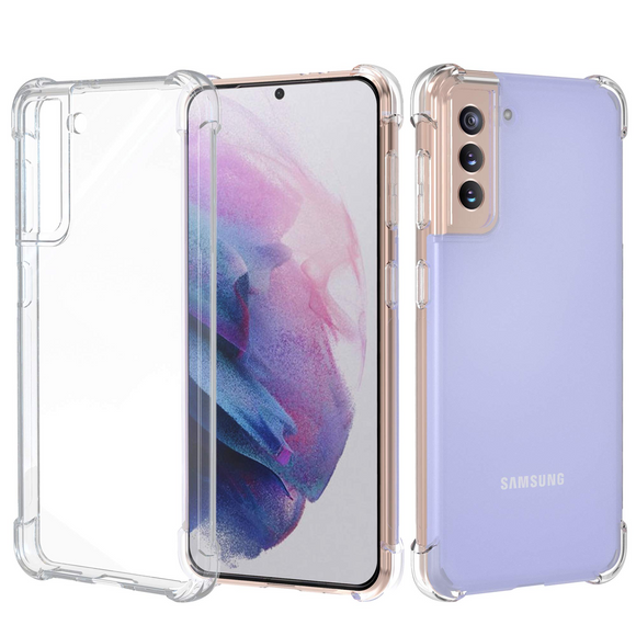 Migeec For Samsung Galaxy S21 Plus/ S21+ Case - Crystal Clear Hybrid Material Covers Air Cushion Gel Bumper Technology Full Protection Phone cases for Samsung Galaxy S21 Plus/ S21+