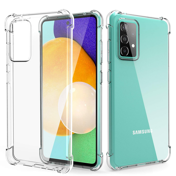Migeec For Samsung Galaxy A52 Case 4G 5G - Crystal Clear Hybrid Material Covers Air Cushion Gel Bumper Technology Full Protection Phone cases for Samsung Galaxy A52