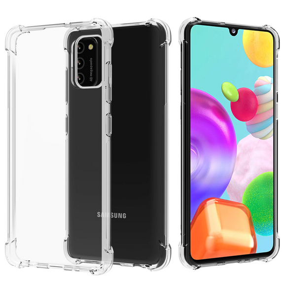 Migeec For Samsung Galaxy A41 Case - Crystal Clear Hybrid Material Covers Air Cushion Gel Bumper Technology Full Protection Phone cases for Samsung Galaxy A41