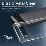 Migeec Clear Case for Google Pixel 6 Transparent Phone Cover Shockproof Protective
