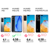 Migeec For Huawei P40 Lite Case - Crystal Clear Hybrid Material Covers Air Cushion Gel Bumper Technology Full Protection Phone cases for Huawei P40 Lite
