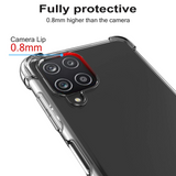 Migeec For Samsung Galaxy A12 Case - Crystal Clear Hybrid Material Covers Air Cushion Gel Bumper Technology Full Protection Phone cases for Samsung Galaxy A12
