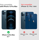 Migeec iPhone 12 Pro Max Leather Case Retro Slim Hard Case [Compatible with wireless charging] [Scratch-Resistant] Ultra Soft Smooth for Apple iPhone 12 Pro Max 6,7 inch