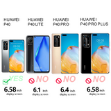 Migeec For Huawei P40 Case - Crystal Clear Hybrid Material Covers Air Cushion Gel Bumper Technology Full Protection Phone cases for Huawei P40