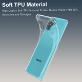 Migeec Case for Samsung Galaxy A71 Transparent [Shockproof] Soft Silicone [Scratch-Resistant] Flex TPU Bumper Mobile Phone Case Transparent