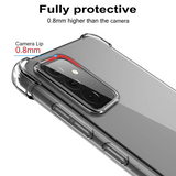 Migeec For Samsung Galaxy A72 Case 4G 5G- Crystal Clear Hybrid Material Covers Air Cushion Gel Bumper Technology Full Protection Phone cases for Samsung Galaxy A72