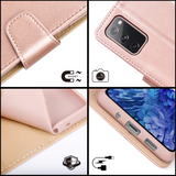 Migeec Mobile Phone Case Compatible with Samsung Galaxy S20 FE 5G Leather Case Flip Cover Protective Case