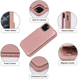 Migeec Case for iPhone 11 Pro Max - Wallet Case with PU Leather Card Pockets [Shockproof] Back Flip Cover for iPhone 11 Pro Max 6.5 inch