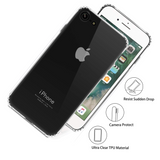 Migeec For iPhone SE 2020 iPhone 7 iPhone 8 Case - Crystal Clear Hybrid Material Covers Air Cushion Gel Bumper Technology Full Protection Phone cases for iPhone SE 2020/7 / 8