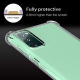 Migeec For Samsung Galaxy S20 FE 5G Case - Crystal Clear Hybrid Material Covers Air Cushion Gel Bumper Technology Full Protection Phone cases for Samsung Galaxy S20 FE 5G