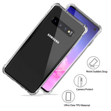 Migeec For Samsung Galaxy S10 Plus Case - Crystal Clear Hybrid Material Covers Air Cushion Gel Bumper Technology Full Protection Phone cases for Samsung Galaxy S10 Plus / S10+