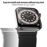 Migeec Watch Band Compatible with Apple Watch Stretchy Nylon Adjustable Sport Straps Women Men for iWatch Series 7/6/5/4/3/2/1 SE