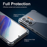 Migeec Hülle für Samsung Galaxy A73 Klare Handyhülle Stoßfeste Schutzhülle - Durchsichtige