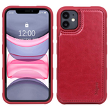 Migeec Case for iPhone 11 - Wallet Case with PU Leather Card Pockets [Shockproof] Back Flip Cover for iPhone 11 6.1 inch (red)