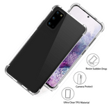 Migeec For Samsung Galaxy S20 Case - Crystal Clear Hybrid Material Covers Air Cushion Gel Bumper Technology Full Protection Phone cases for Samsung Galaxy S20 / S20 5G