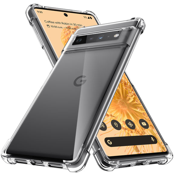 Migeec Clear Case for Google Pixel 6 Pro Transparent Phone Cover Shockproof Protective