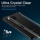 Migeec Clear Case for Samsung Galaxy A22 5G Transparent Phone Cover Shockproof Protective