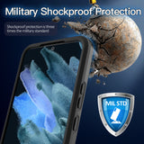 Migeec Case Compatible with Samsung Galaxy S22 Plus 5G, Heavy Duty Shockproof Tough Rugged Lightweight Slim Black